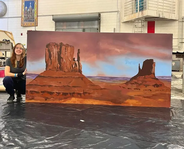 Scenic painting - mural example
