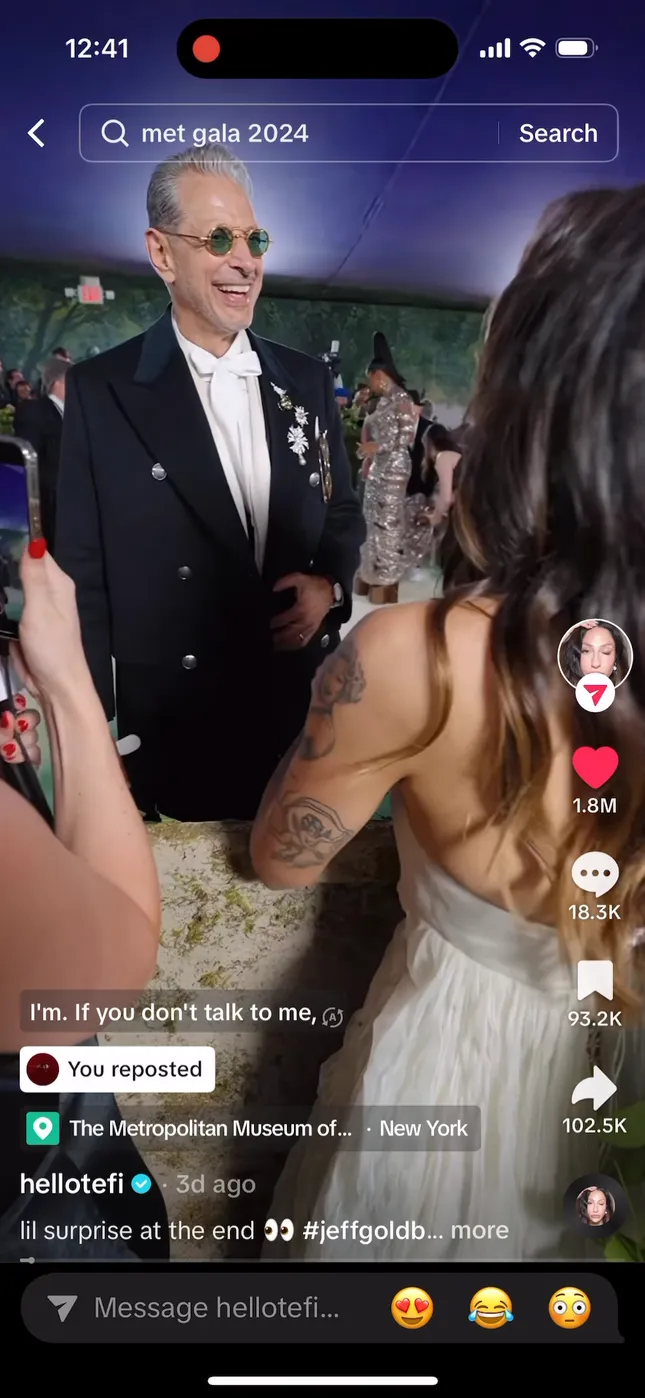 Jeff Golblum x Met Gala